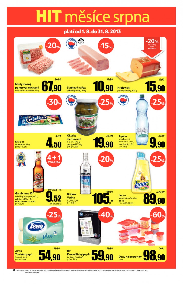 leták Tesco malé hypermarkety od 21.8.2013 strana 1 leták Tesco malé hypermarkety od 21.8.2013 strana 1