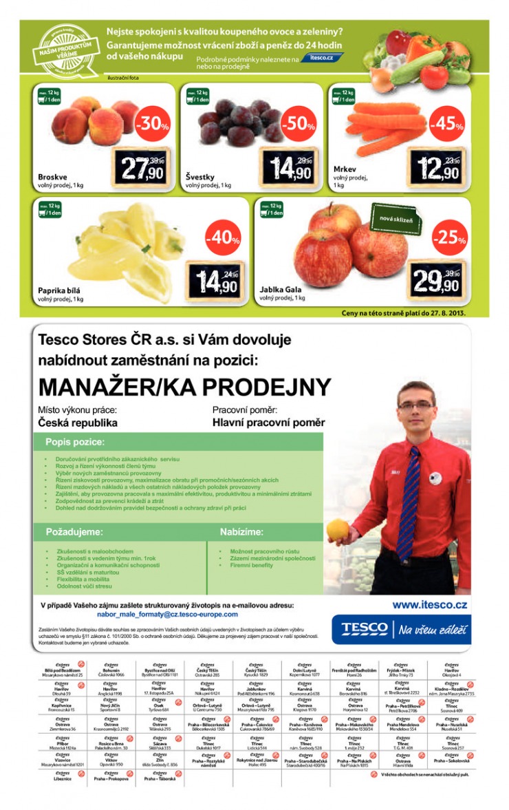 leták Tesco Expres obchody od 21.8.2013 strana 1 leták Tesco Expres obchody od 21.8.2013 strana 1