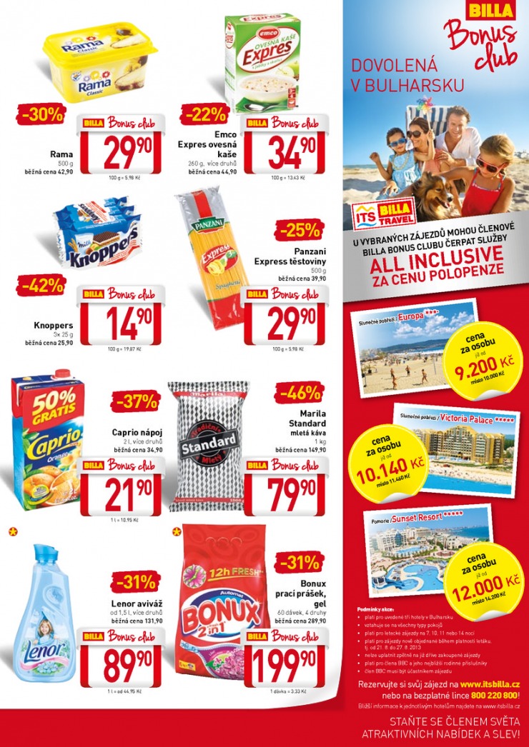 leták Billa velký od 21.8.2013 strana 1 leták Billa velký od 21.8.2013 strana 1