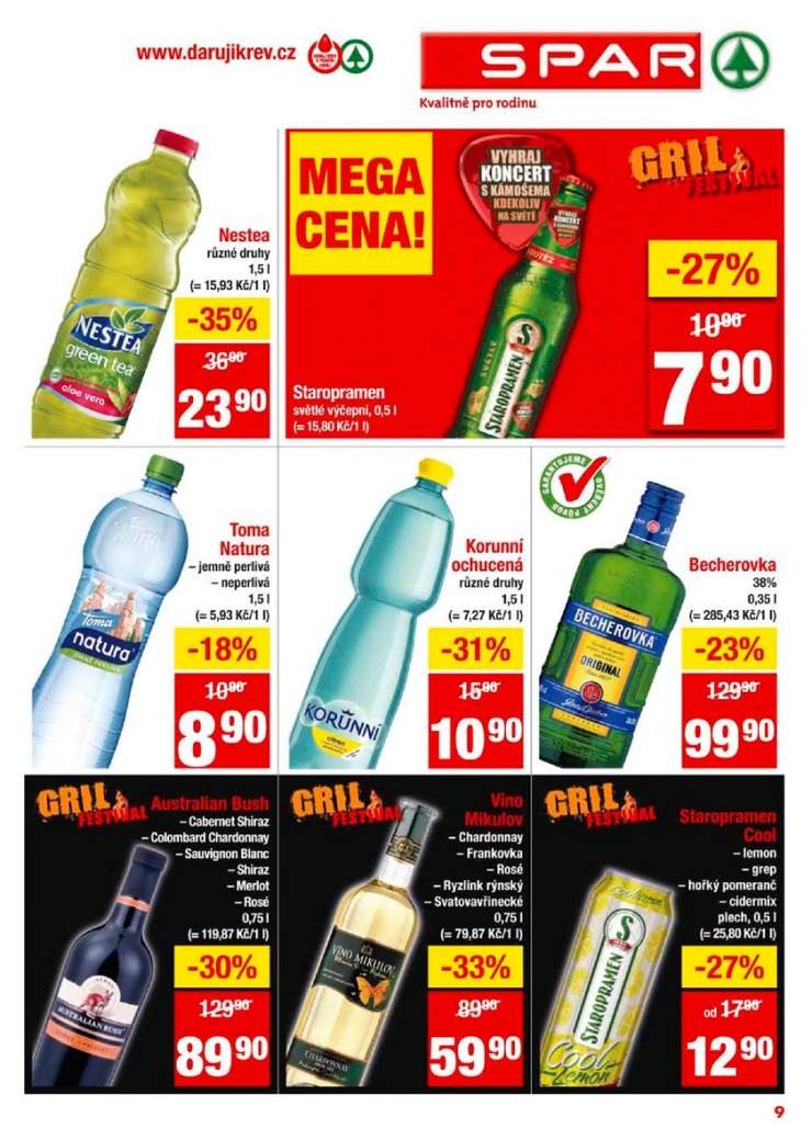 letk Interspar nabdka Spar od 21.8.2013 strana 1