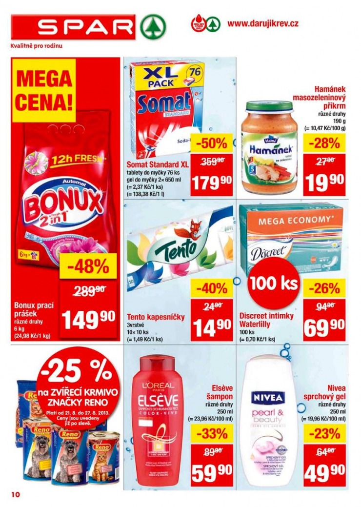 letk Interspar nabdka Spar od 21.8.2013 strana 1