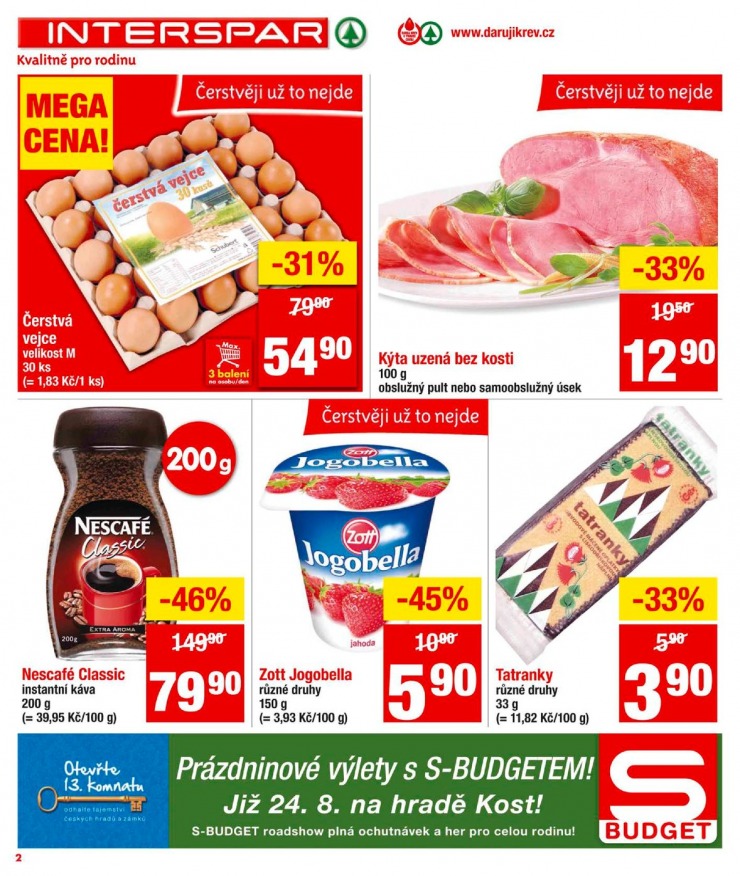leták Interspar Akční nabídka od 21.8.2013 strana 1 leták Interspar Akční nabídka od 21.8.2013 strana 1