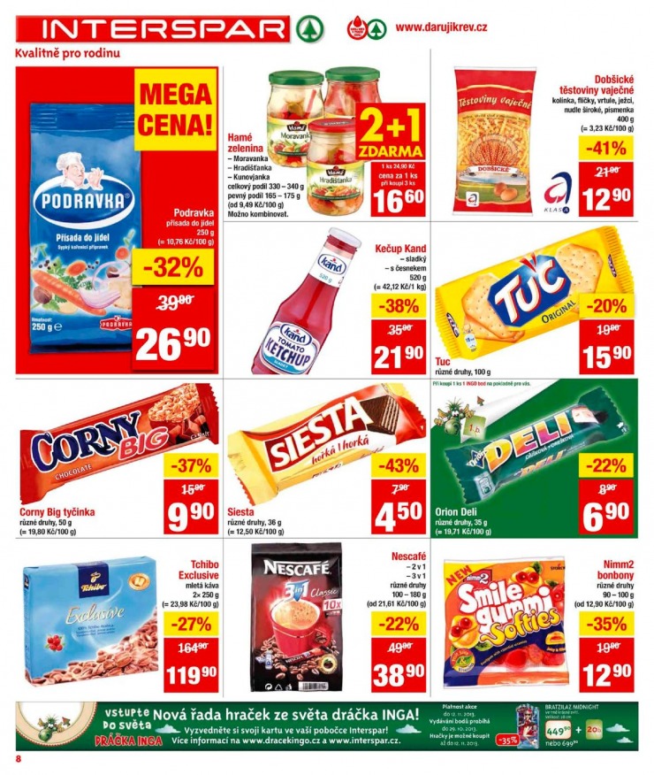 leták Interspar Akční nabídka od 21.8.2013 strana 1 leták Interspar Akční nabídka od 21.8.2013 strana 1