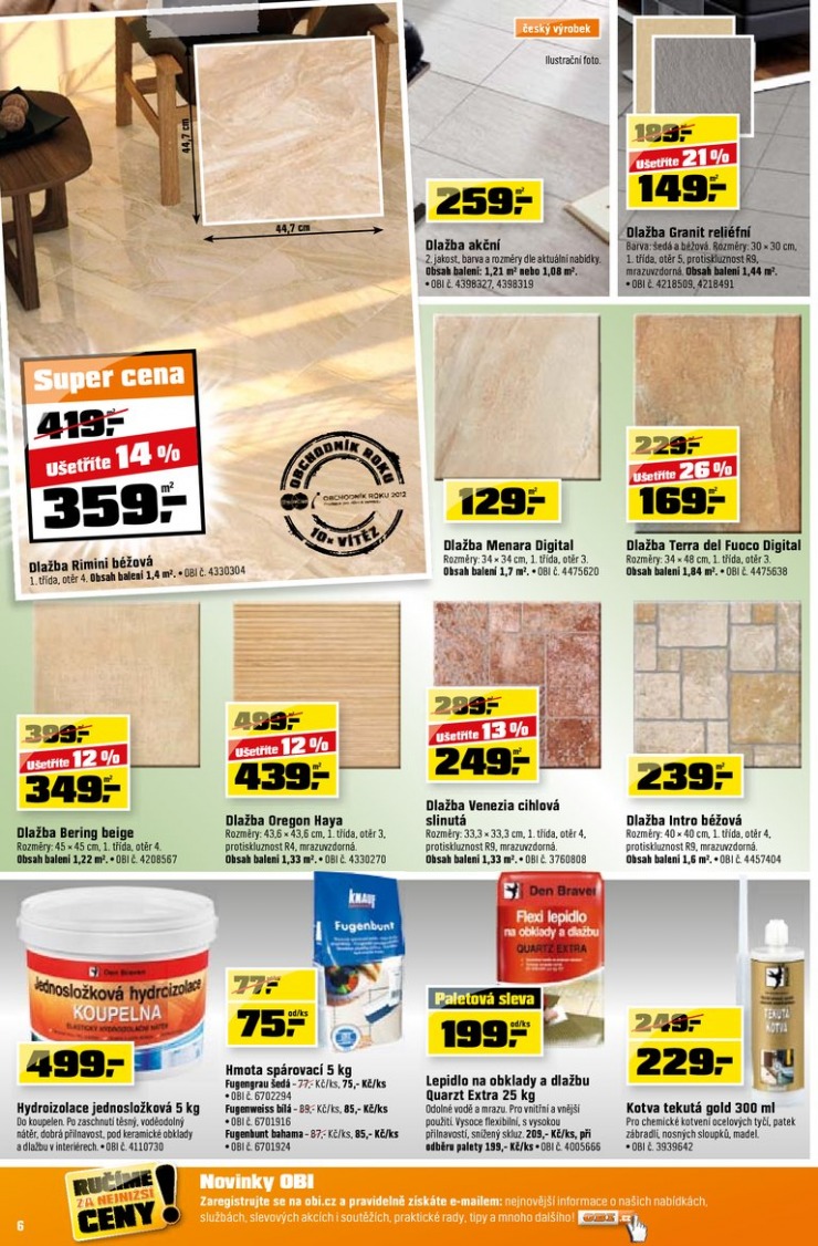 let�k OBI Aktu�ln� let�k od 22.8.2013 strana 1