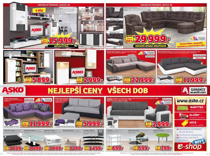let�k Asko n�bytek katalog plat� pro Eshop, Brno, Hradec, Ml. Boleslav, Plze�, Prahu, Teplice a Zl�n od 22.8.2013 strana 1