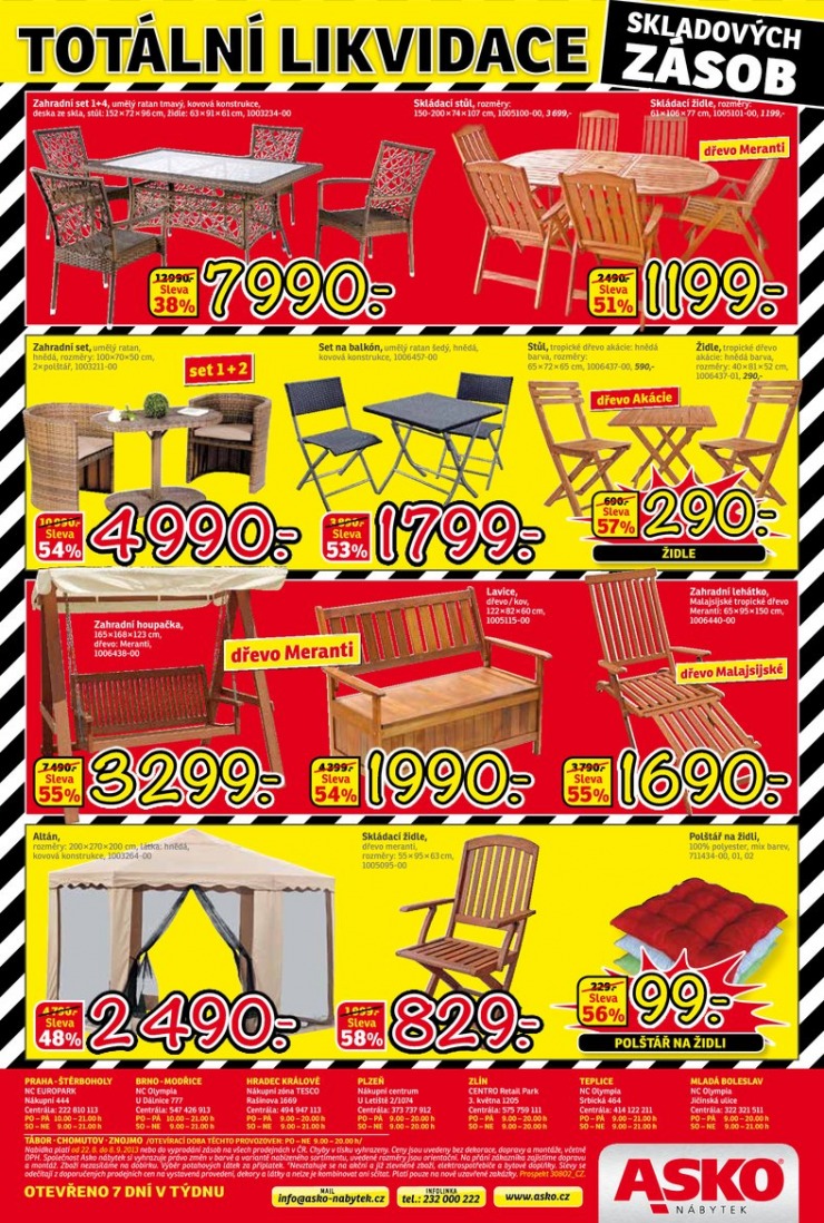 leták Asko nábytek katalog platí pro Eshop, Brno, Hradec, Ml. Boleslav, Plzeň, Prahu, Teplice a Zlín od 22.8.2013 strana 1 leták Asko nábytek katalog platí pro Eshop, Brno, Hradec, Ml. Boleslav, Plzeň, Prahu, Teplice a Zlín od 22.8.2013 strana 1