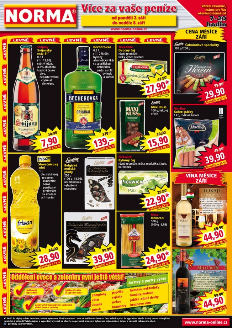 letk Norma Aktuln letk od 2.9.2013 strana 1