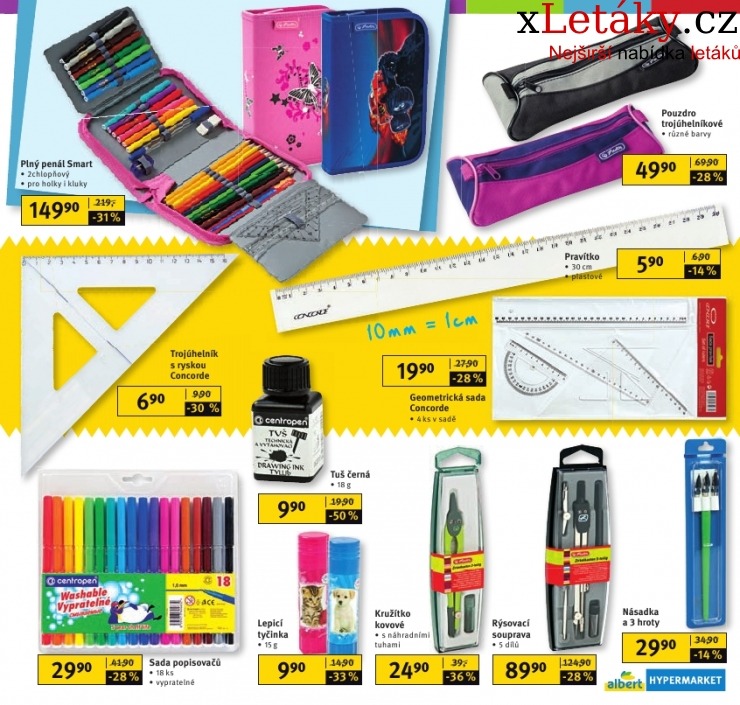 leták Albert Hypermarket - škola akční leták strana 1 leták Albert Hypermarket - škola akční leták strana 1