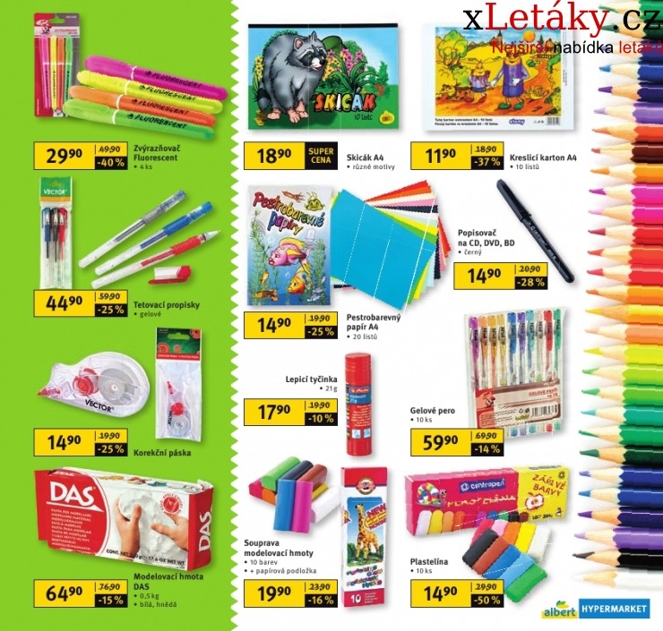 leták Albert Hypermarket - škola akční leták strana 1 leták Albert Hypermarket - škola akční leták strana 1