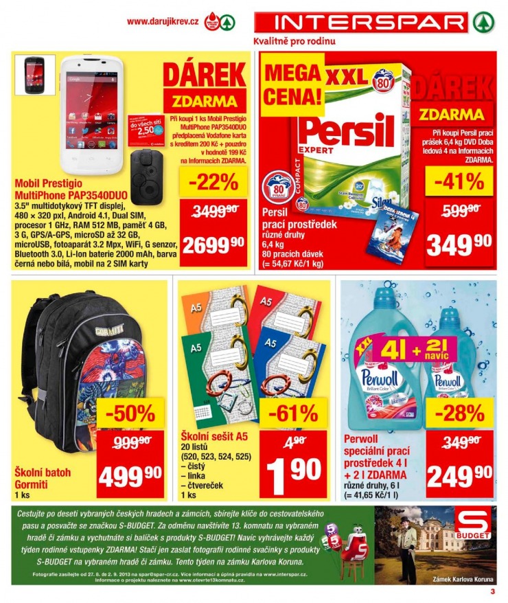 leták Interspar Akční nabídka od 28.8.2013 strana 1 leták Interspar Akční nabídka od 28.8.2013 strana 1