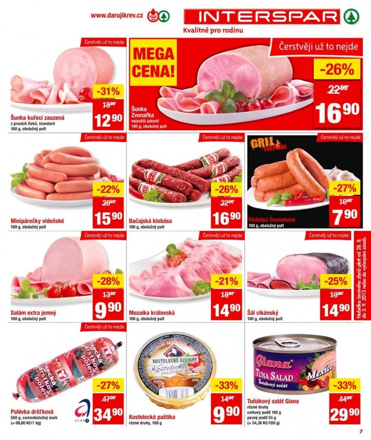 leták Interspar Akční nabídka od 28.8.2013 strana 1 leták Interspar Akční nabídka od 28.8.2013 strana 1
