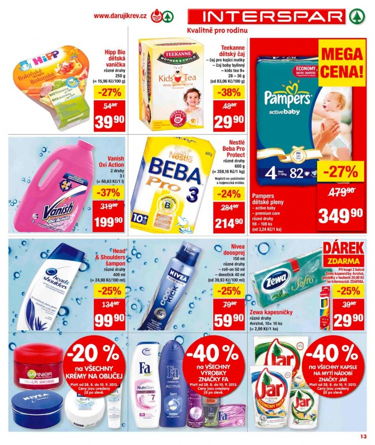 leták Interspar Akční nabídka od 28.8.2013 strana 1 leták Interspar Akční nabídka od 28.8.2013 strana 1