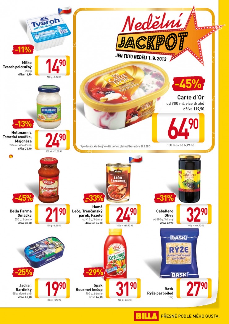 let�k Billa velk� od 28.8.2013 strana 1