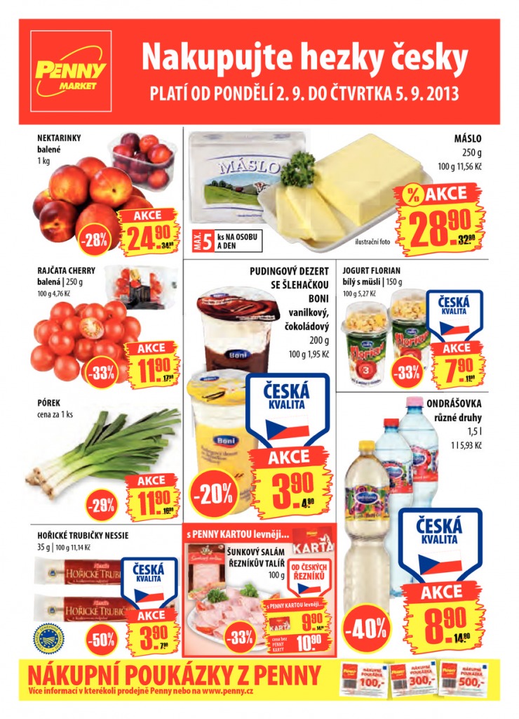 leták Penny Aktuální nabídka od 2.9.2013 strana 1 leták Penny Aktuální nabídka od 2.9.2013 strana 1
