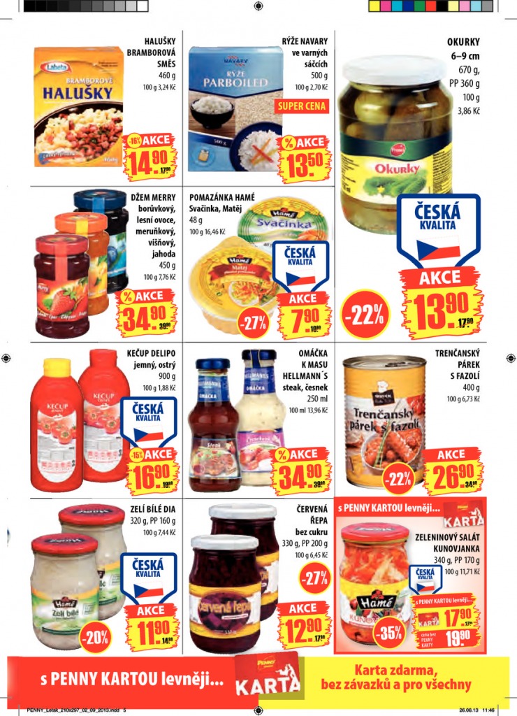 let�k Penny Aktu�ln� nab�dka od 2.9.2013 strana 1
