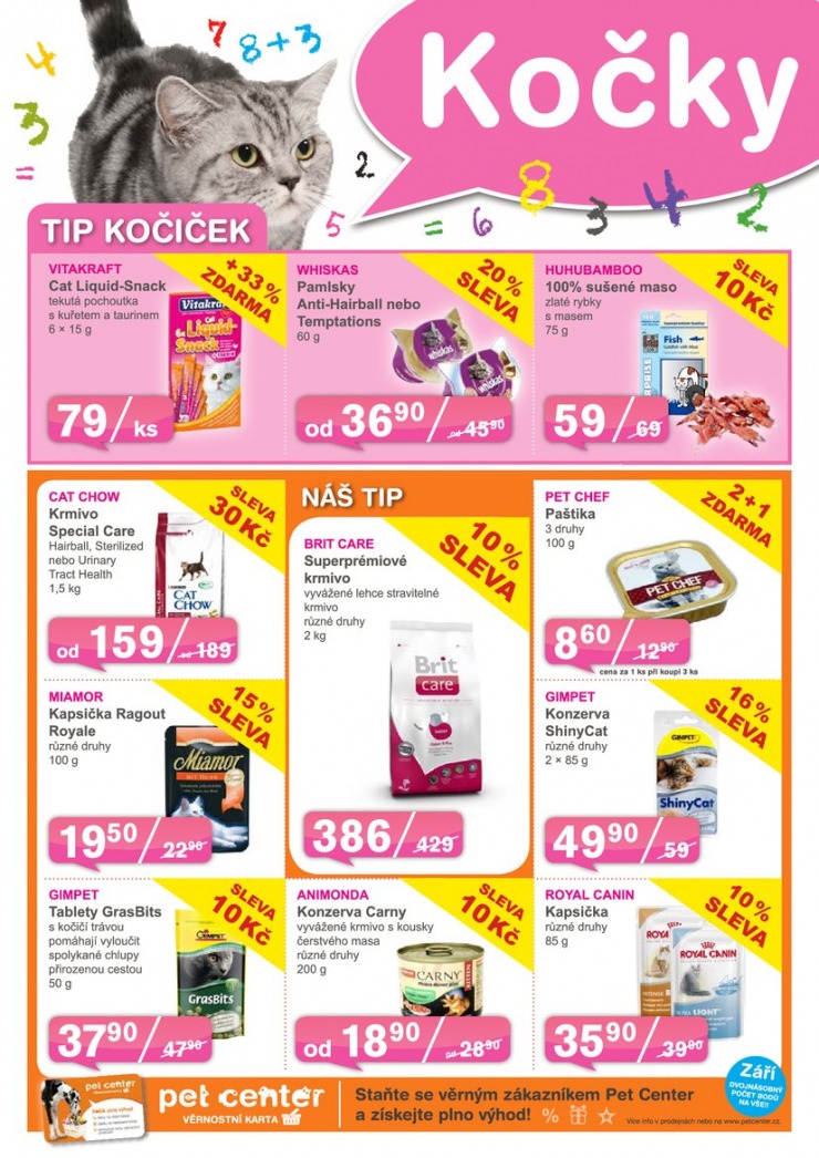 leták Pet Center Akční leták od 1.9.2013 strana 1 leták Pet Center Akční leták od 1.9.2013 strana 1