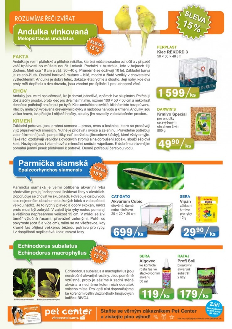 let�k Pet Center Ak�n� let�k od 1.9.2013 strana 1