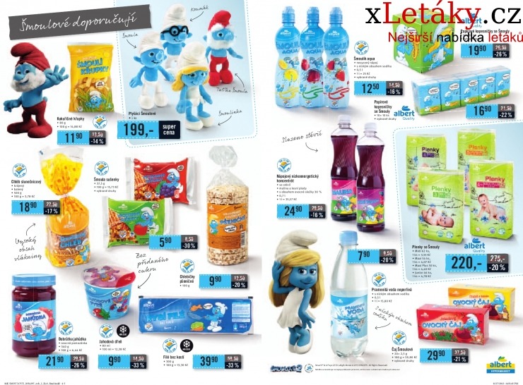 leták Albert Hypermarket - Šmoulové akční leták strana 1 leták Albert Hypermarket - Šmoulové akční leták strana 1
