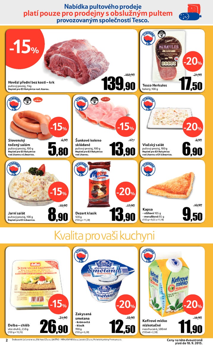 leták Tesco Expres obchody od 4.9.2013 strana 1 leták Tesco Expres obchody od 4.9.2013 strana 1