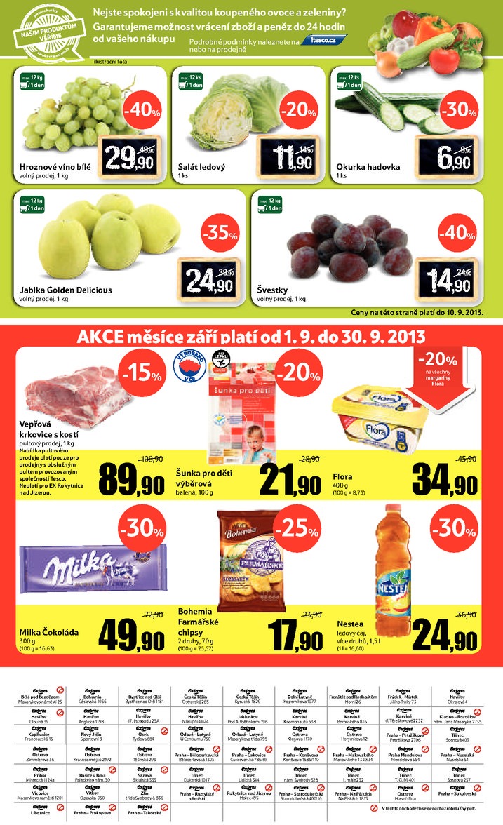 leták Tesco Expres obchody od 4.9.2013 strana 1 leták Tesco Expres obchody od 4.9.2013 strana 1