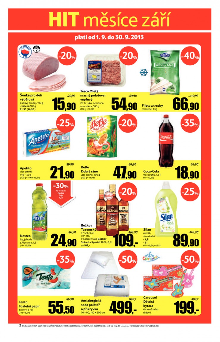 leták Tesco malé hypermarkety od 4.9.2013 strana 1 leták Tesco malé hypermarkety od 4.9.2013 strana 1