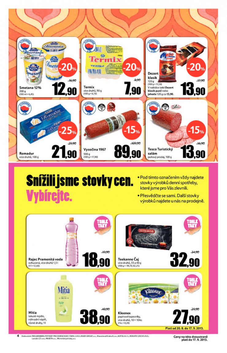 leták Tesco malé hypermarkety od 4.9.2013 strana 1 leták Tesco malé hypermarkety od 4.9.2013 strana 1