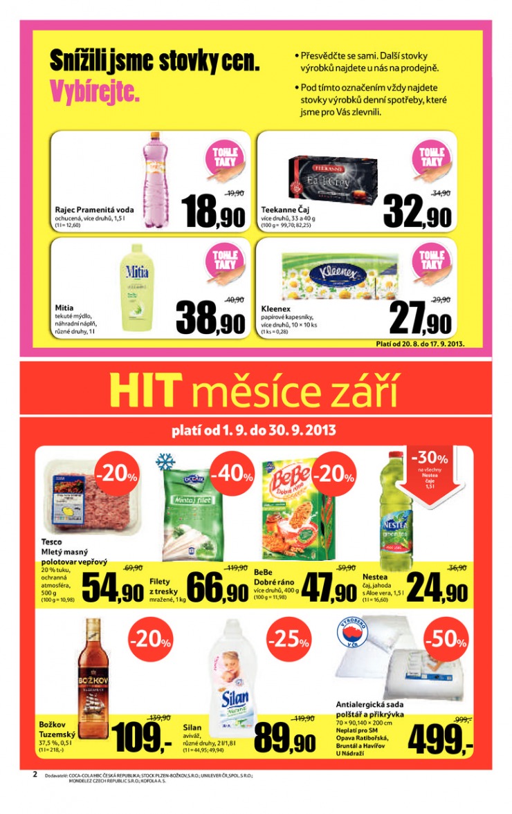 leták Tesco supermarkety od 4.9.2013 strana 1 leták Tesco supermarkety od 4.9.2013 strana 1
