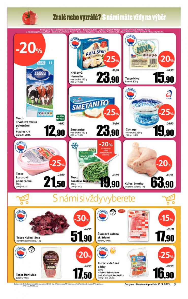 leták Tesco supermarkety od 4.9.2013 strana 1 leták Tesco supermarkety od 4.9.2013 strana 1
