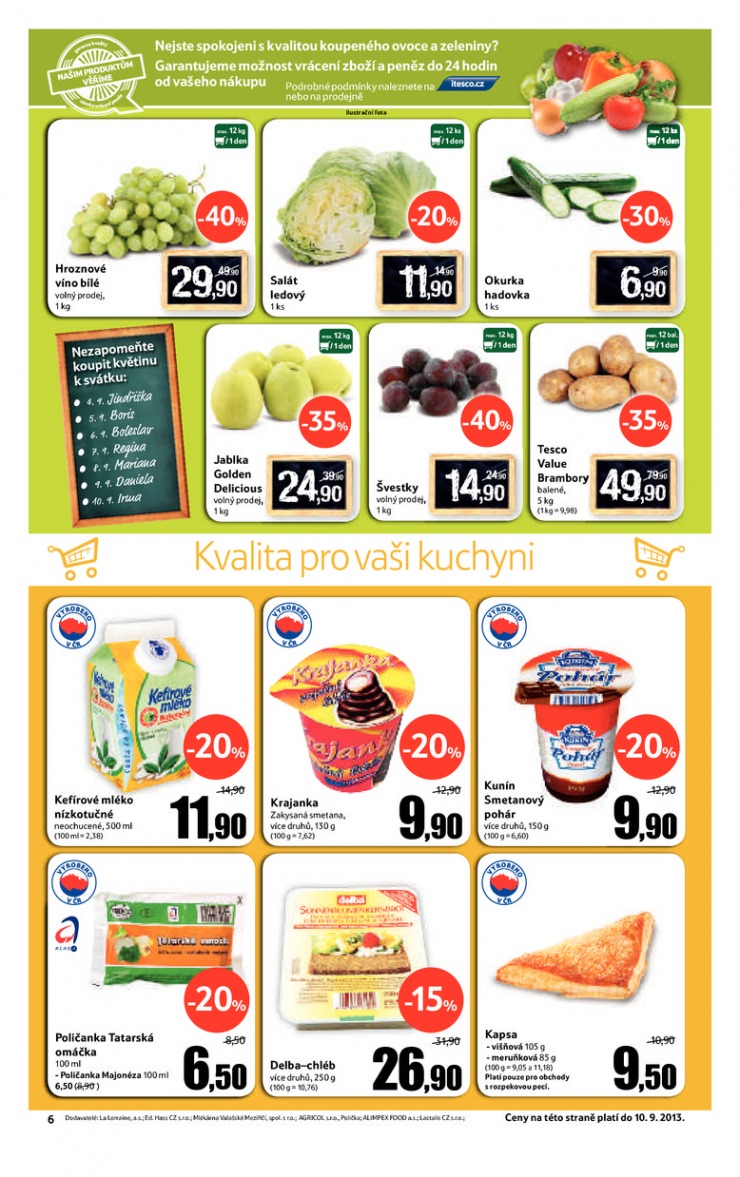 leták Tesco supermarkety od 4.9.2013 strana 1 leták Tesco supermarkety od 4.9.2013 strana 1