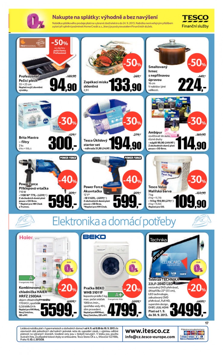 leták Tesco velké hypermarkety od 4.9.2013 strana 1 leták Tesco velké hypermarkety od 4.9.2013 strana 1