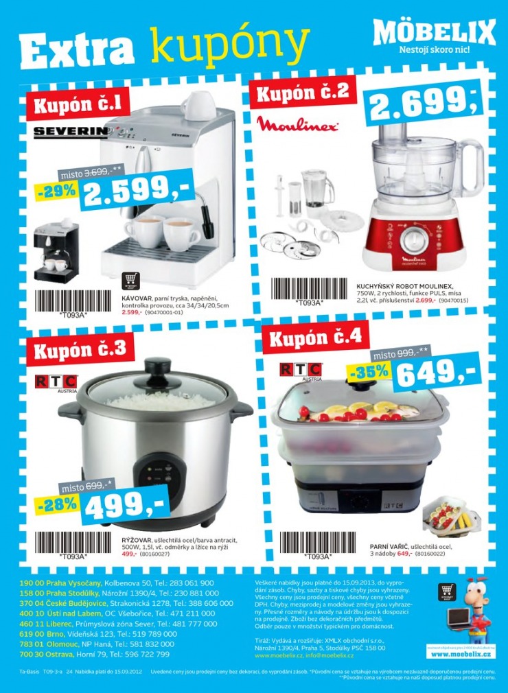leták Mobelix Aktuální prospekt od 2.9.2013 strana 1 leták Mobelix Aktuální prospekt od 2.9.2013 strana 1