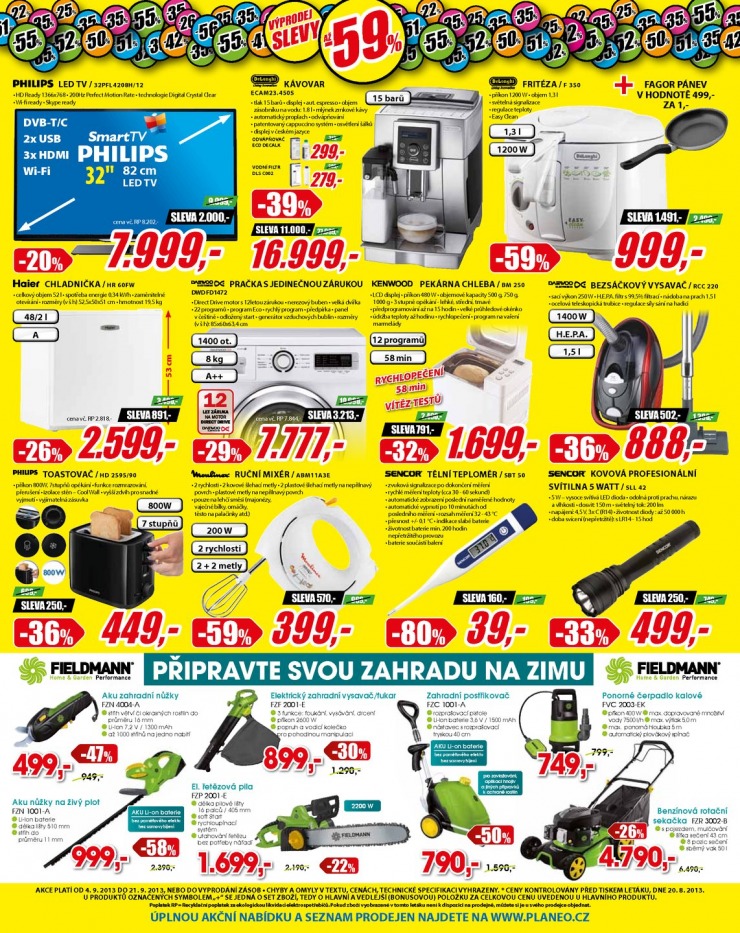 leták Planeo Elektro Akční leták od 4.9.2013 strana 1 leták Planeo Elektro Akční leták od 4.9.2013 strana 1