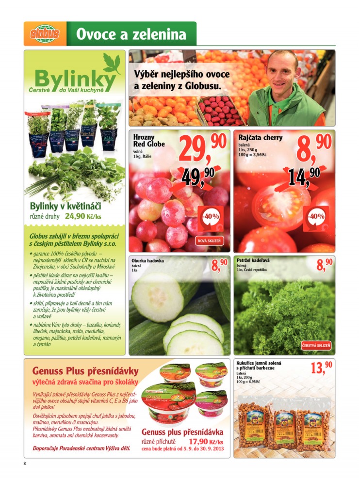 leták Globus Naše noviny od 5.9.2013 strana 1 leták Globus Naše noviny od 5.9.2013 strana 1