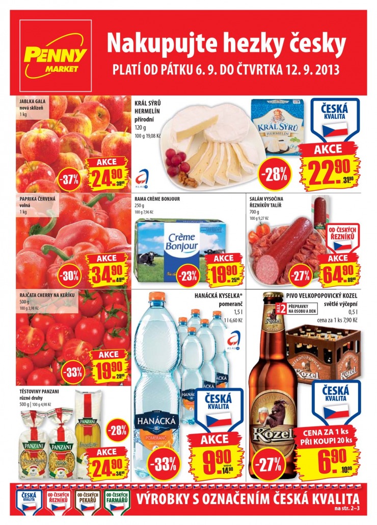 leták Penny Aktuální nabídka od 6.9.2013 strana 1 leták Penny Aktuální nabídka od 6.9.2013 strana 1