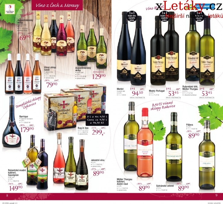 leták Albert Hypermarket - víno akční leták strana 1 leták Albert Hypermarket - víno akční leták strana 1