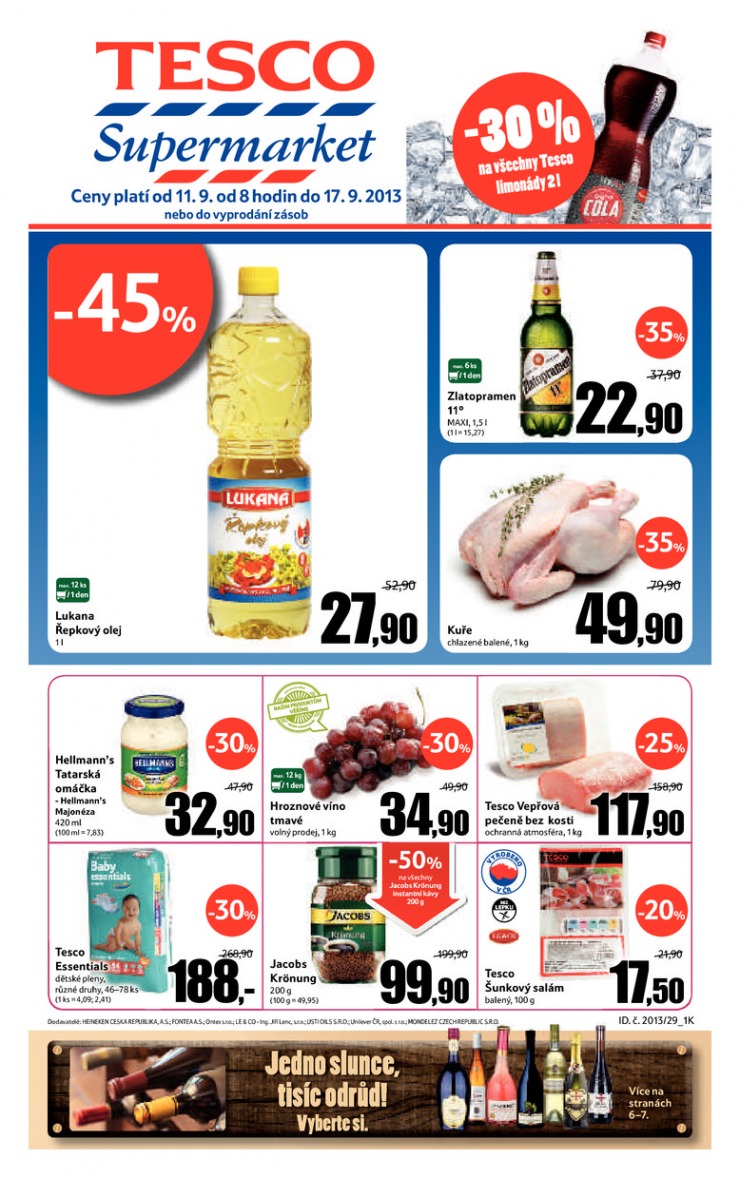 letk Tesco supermarkety od 11.9.2013 strana 1