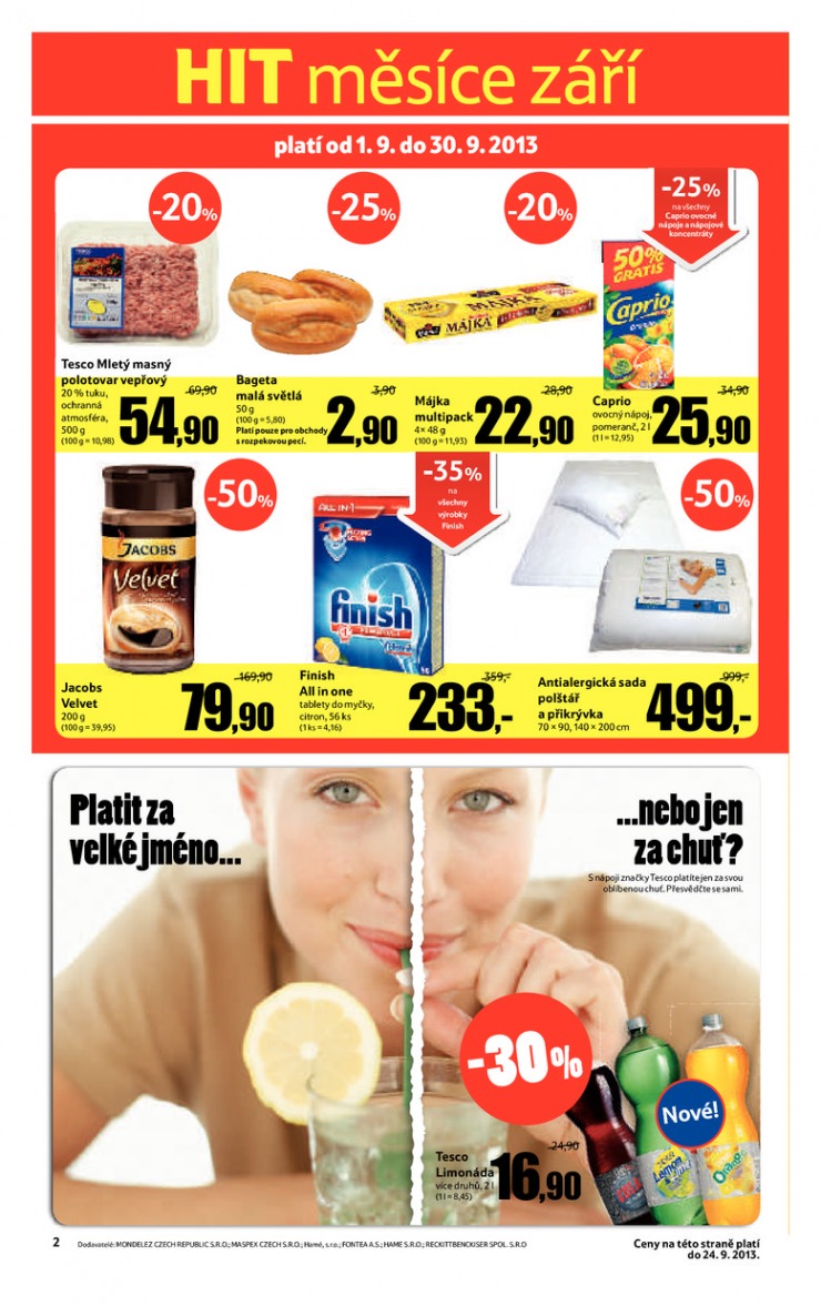 leták Tesco supermarkety od 11.9.2013 strana 1 leták Tesco supermarkety od 11.9.2013 strana 1