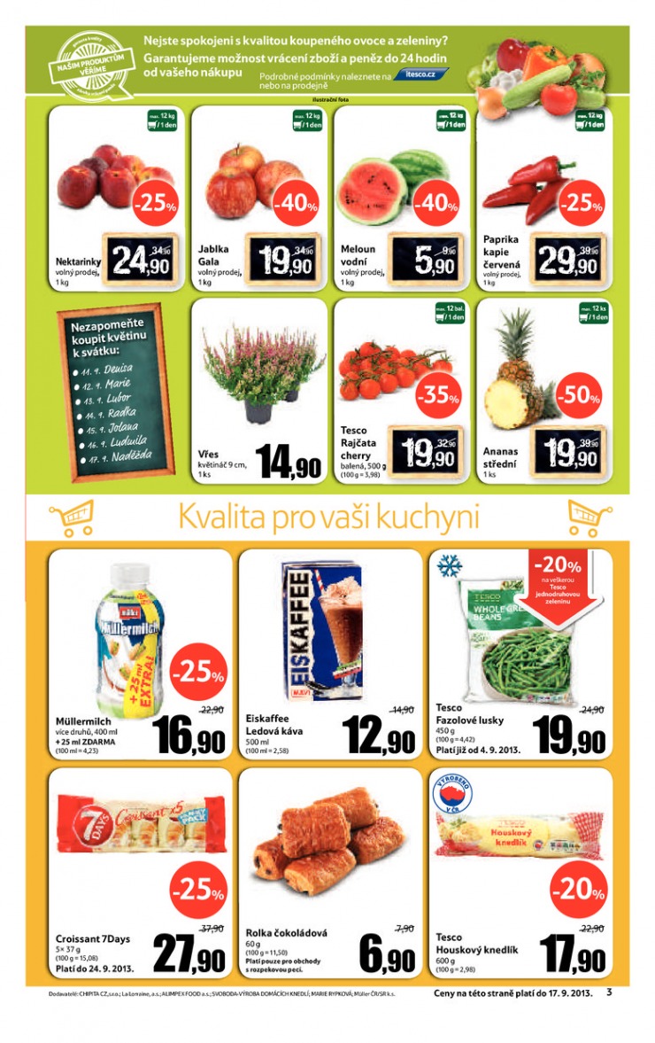 leták Tesco supermarkety od 11.9.2013 strana 1 leták Tesco supermarkety od 11.9.2013 strana 1