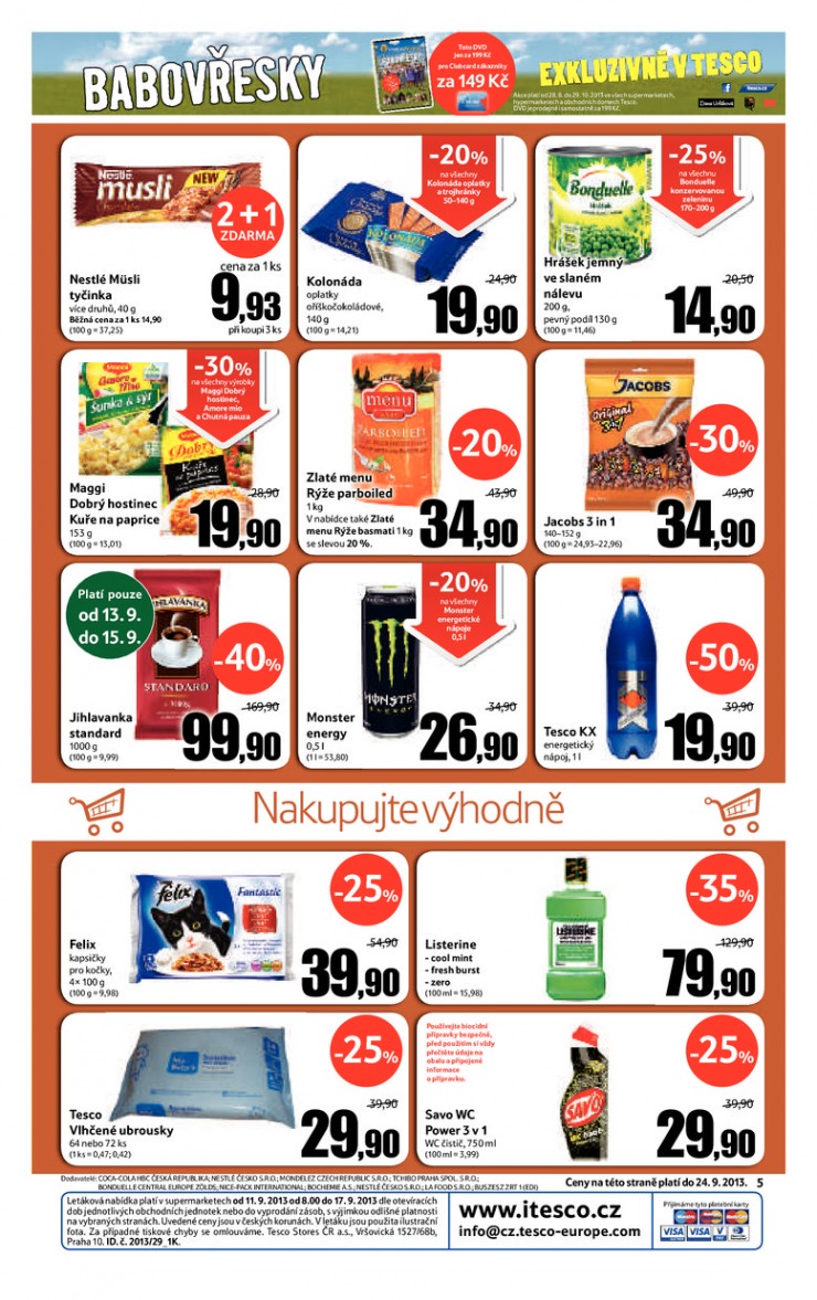 let�k Tesco supermarkety od 11.9.2013 strana 1