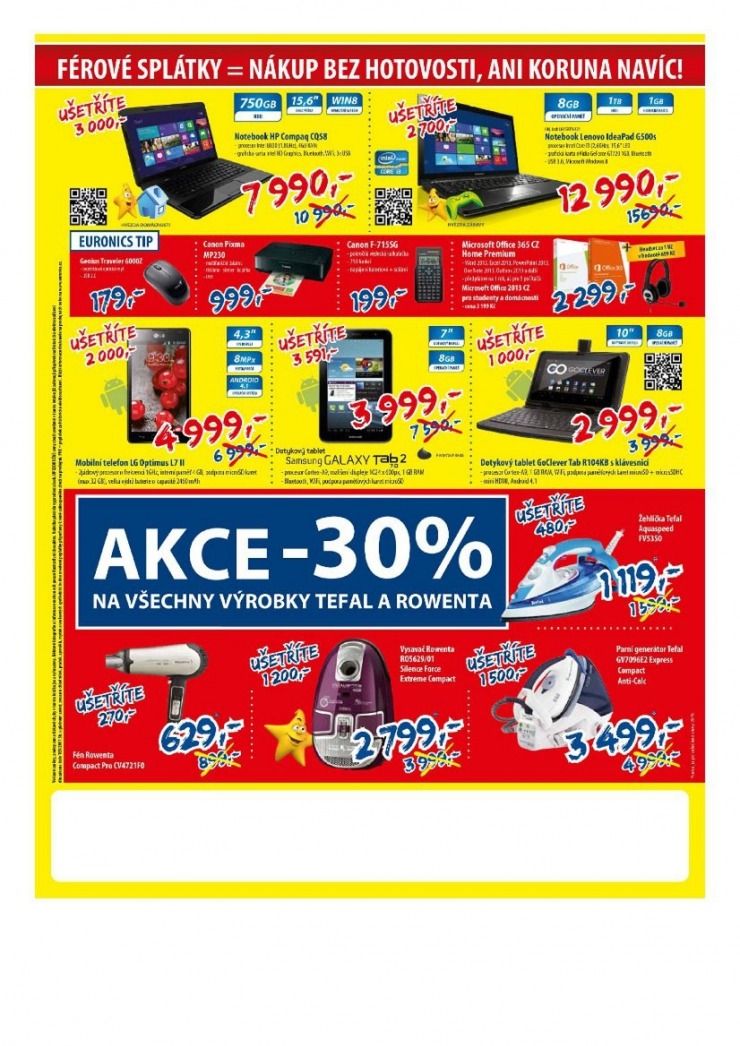 leták Euronics Aktuální leták od 6.9.2013 strana 1 leták Euronics Aktuální leták od 6.9.2013 strana 1