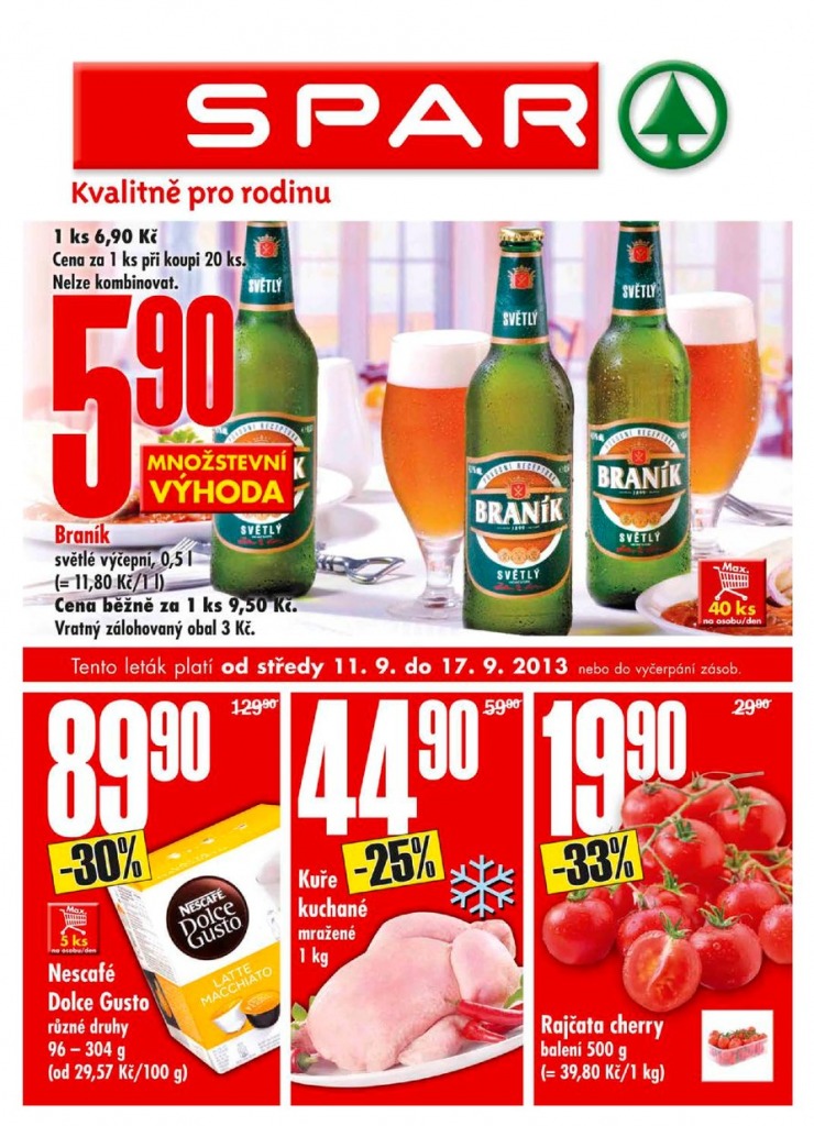 leták Interspar nabídka Spar od 11.9.2013 strana 1 leták Interspar nabídka Spar od 11.9.2013 strana 1