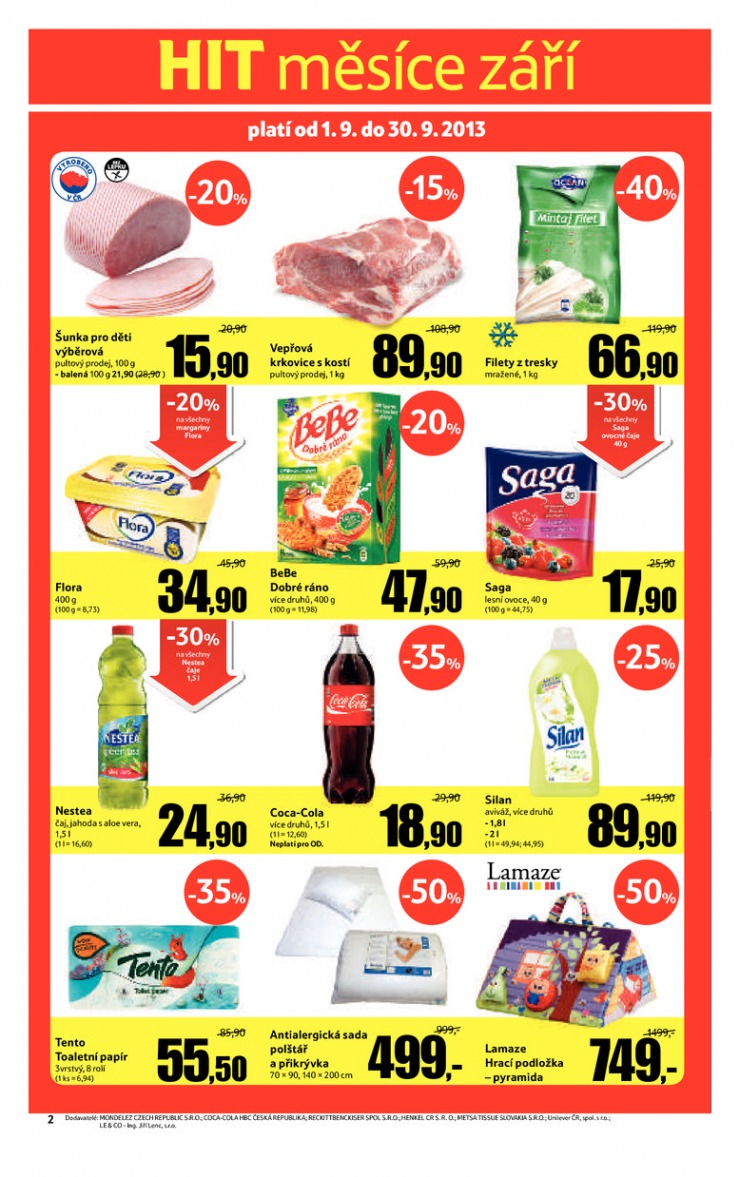 leták Tesco velké hypermarkety od 18.9.2013 strana 1 leták Tesco velké hypermarkety od 18.9.2013 strana 1