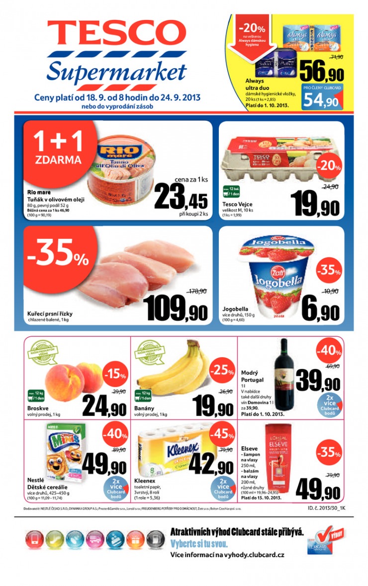 letk Tesco supermarkety od 18.9.2013 strana 1