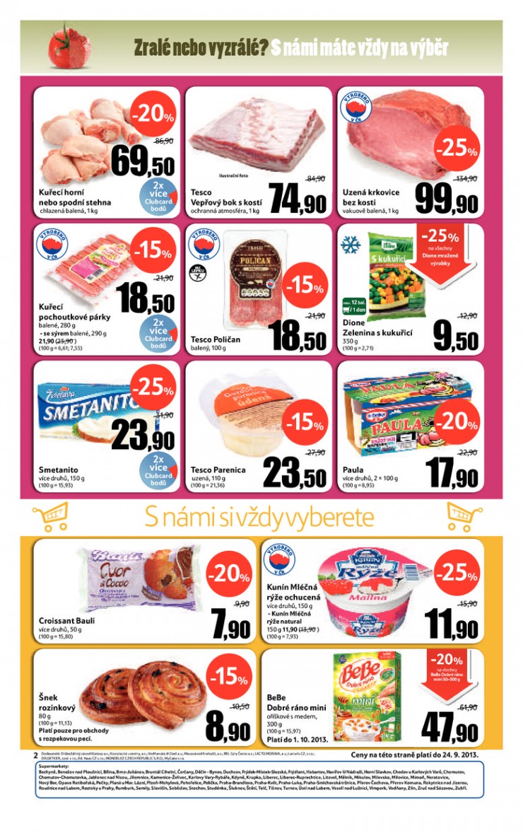 leták Tesco supermarkety od 18.9.2013 strana 1 leták Tesco supermarkety od 18.9.2013 strana 1