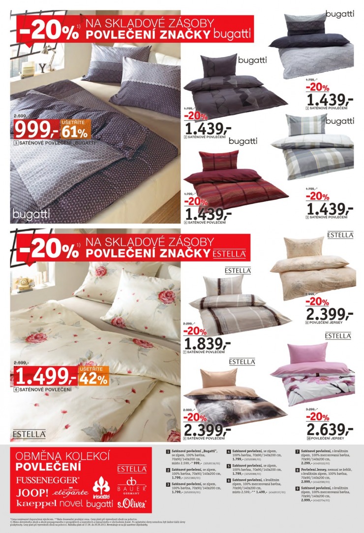 leták XXXLutz Povlečení od 16.9.2013 strana 1 leták XXXLutz Povlečení od 16.9.2013 strana 1