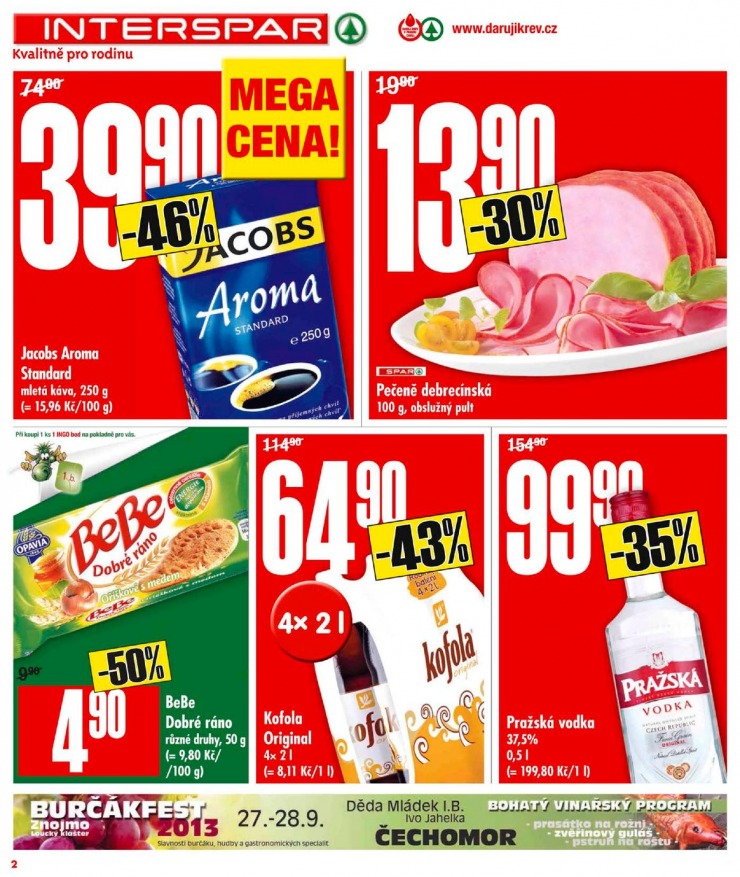 leták Interspar Akční nabídka od 18.9.2013 strana 1 leták Interspar Akční nabídka od 18.9.2013 strana 1