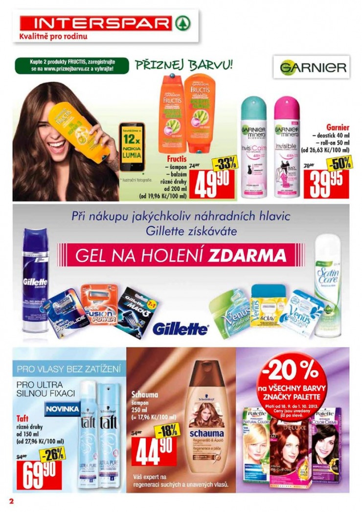 letk Interspar Kosmetika od 18.9.2013 strana 1