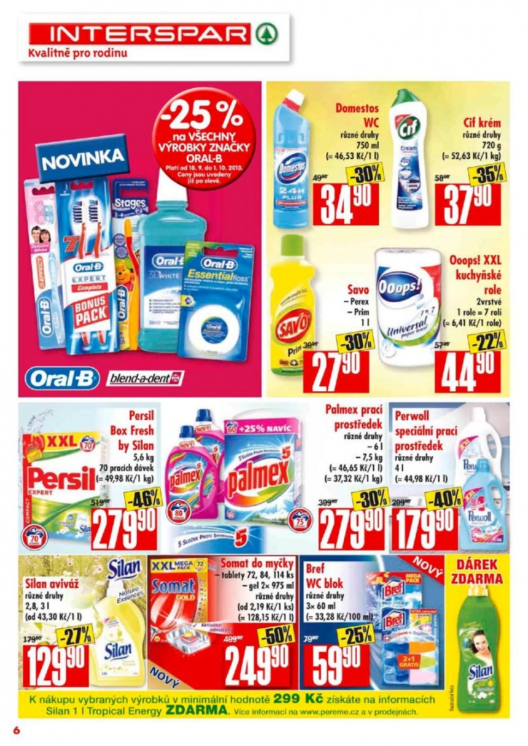 leták Interspar Kosmetika od 18.9.2013  strana 1 leták Interspar Kosmetika od 18.9.2013 strana 1