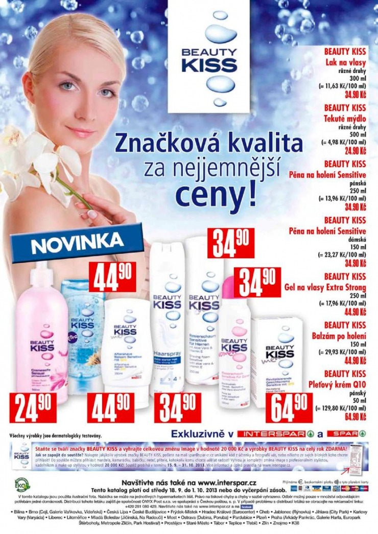 leták Interspar Kosmetika od 18.9.2013 strana 1 leták Interspar Kosmetika od 18.9.2013 strana 1