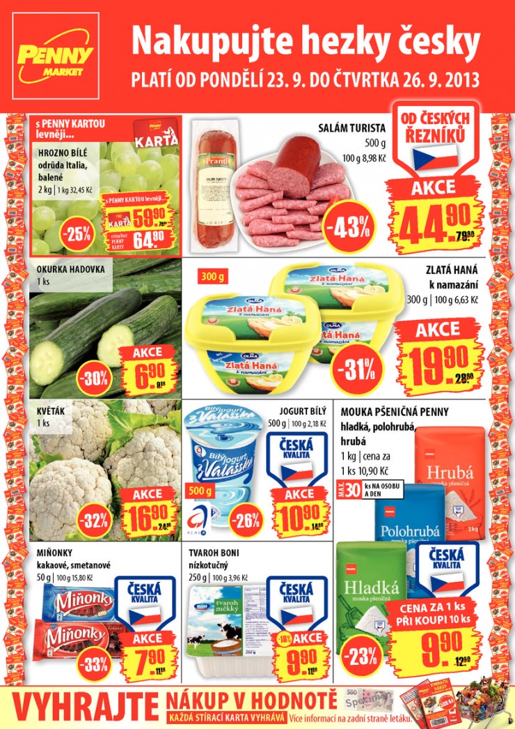 leták Penny Aktuální nabídka od 23.9.2013 strana 1 leták Penny Aktuální nabídka od 23.9.2013 strana 1